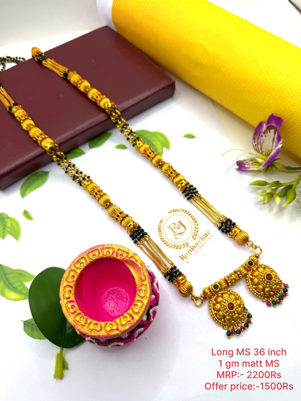 Long mangalsutra Matt finished