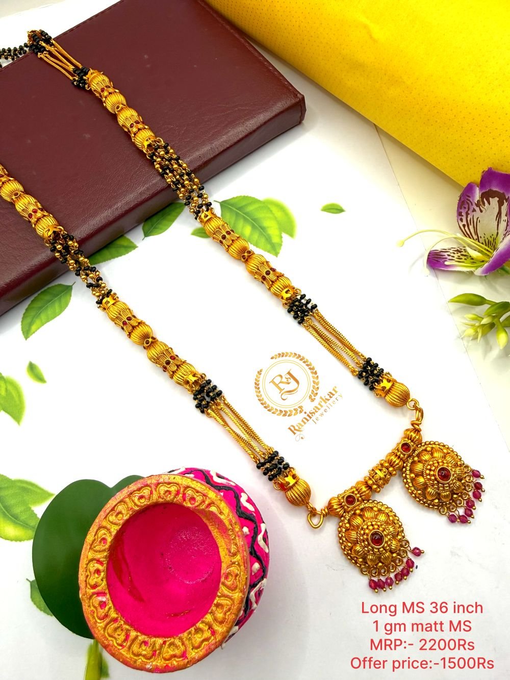 Long mangalsutra Matt finished