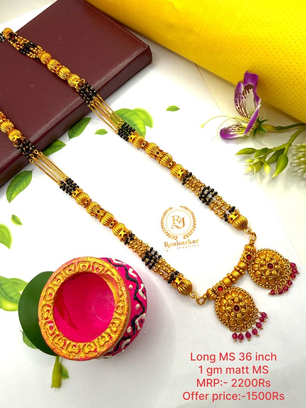 Long mangalsutra Matt finished