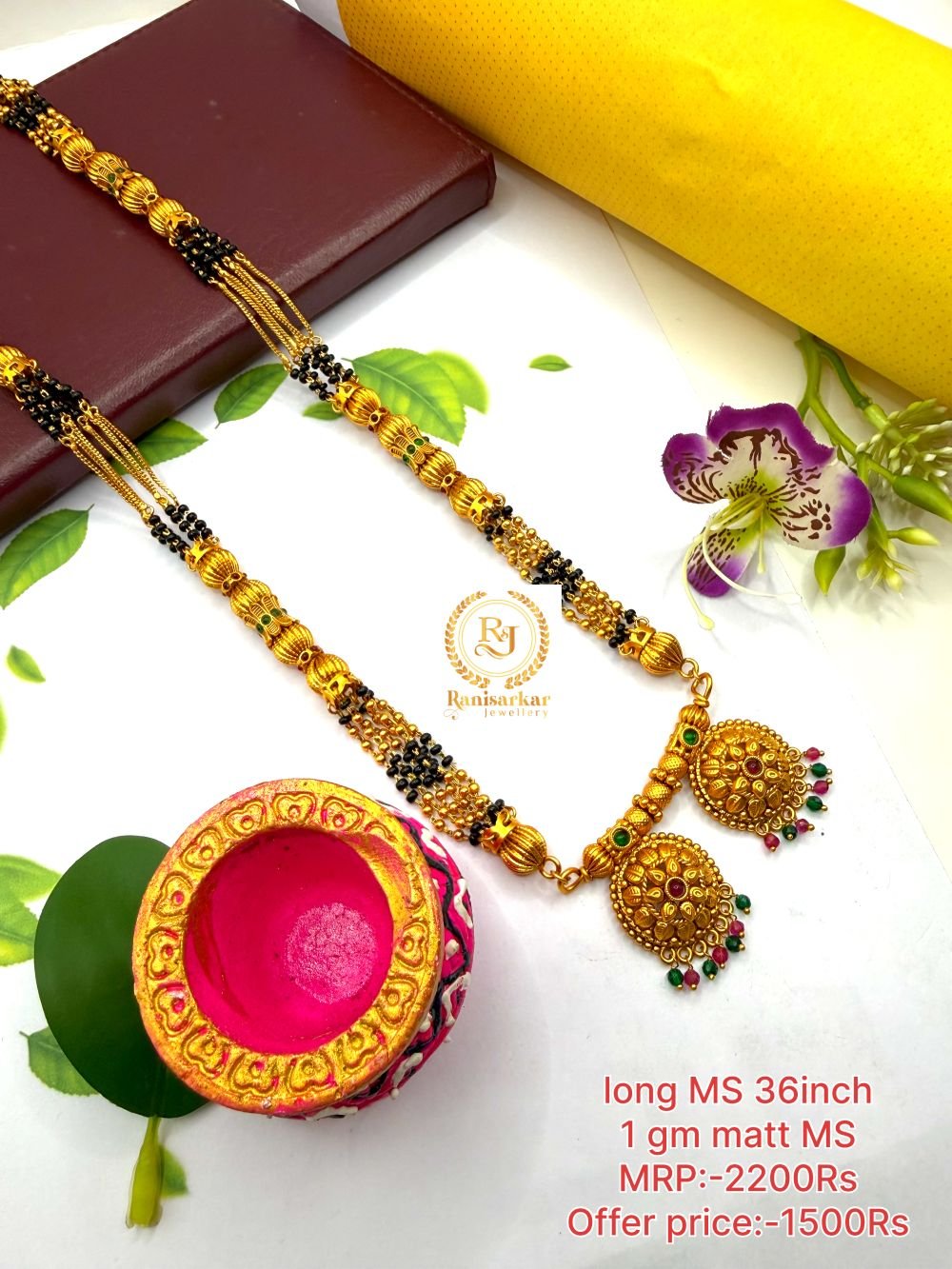 Long mangalsutra Matt finished