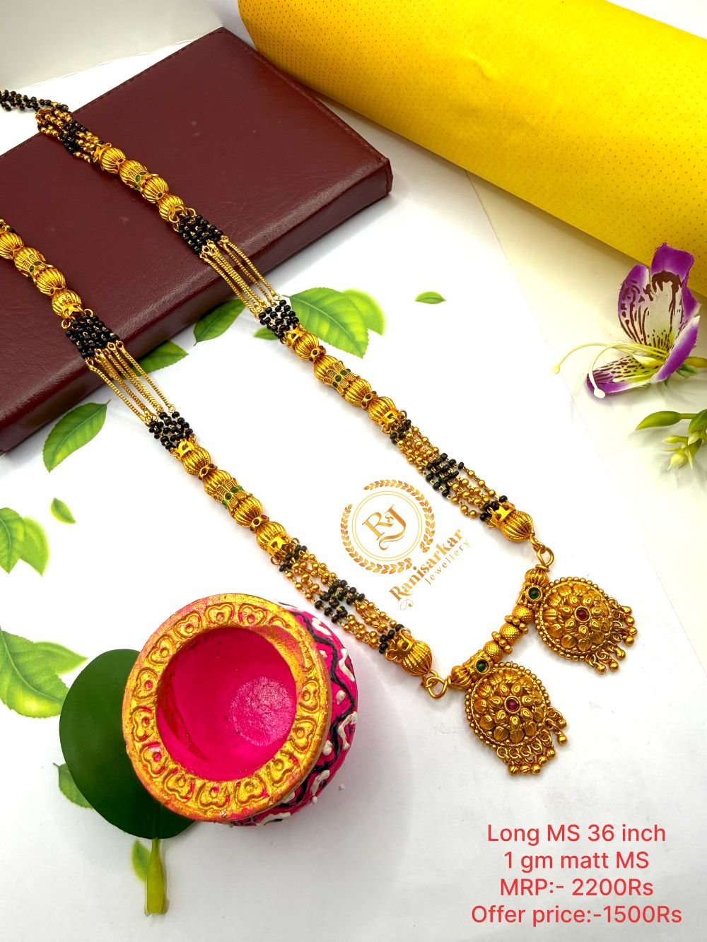 Long mangalsutra Matt finished