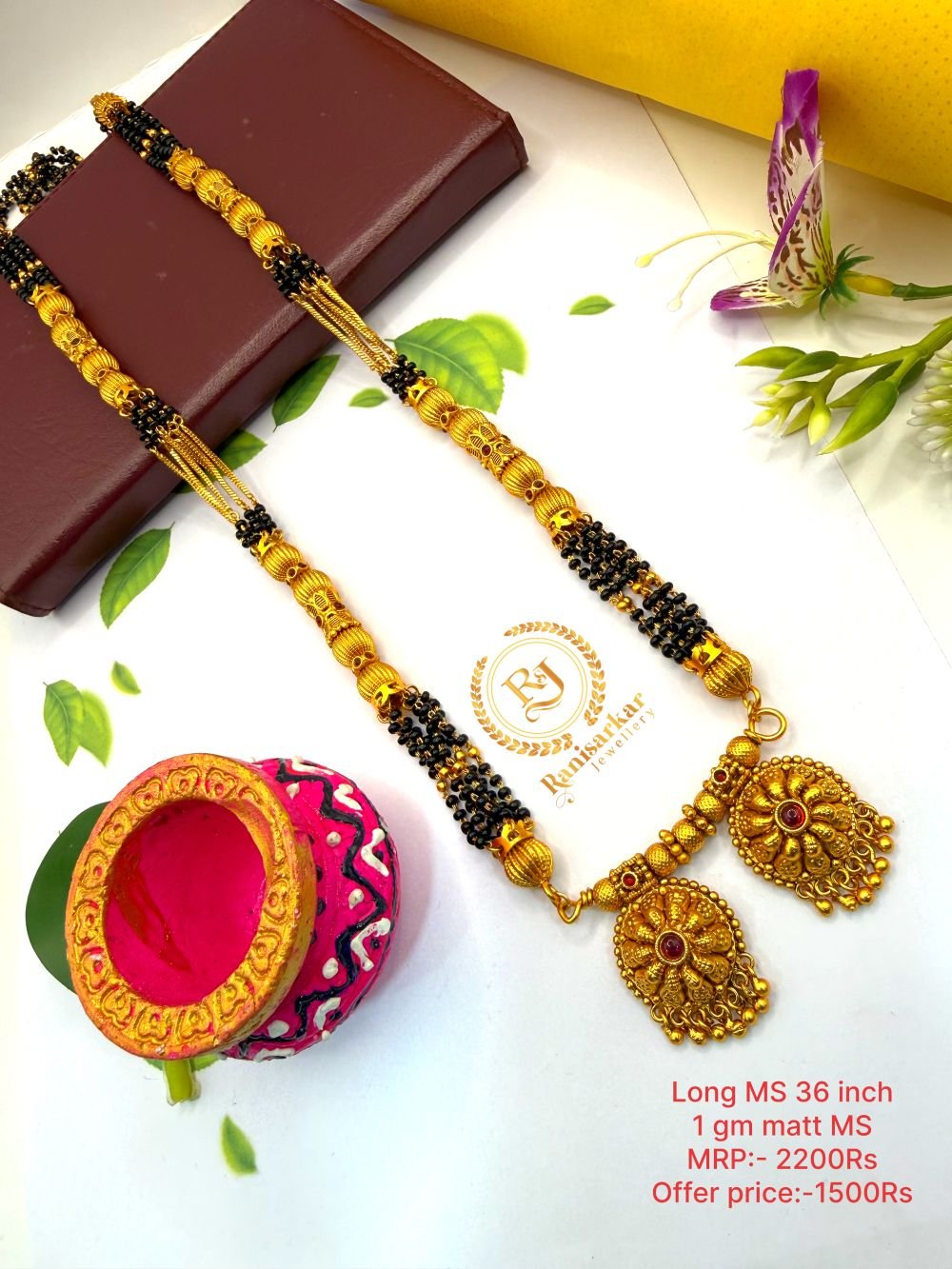 Long mangalsutra Matt finished