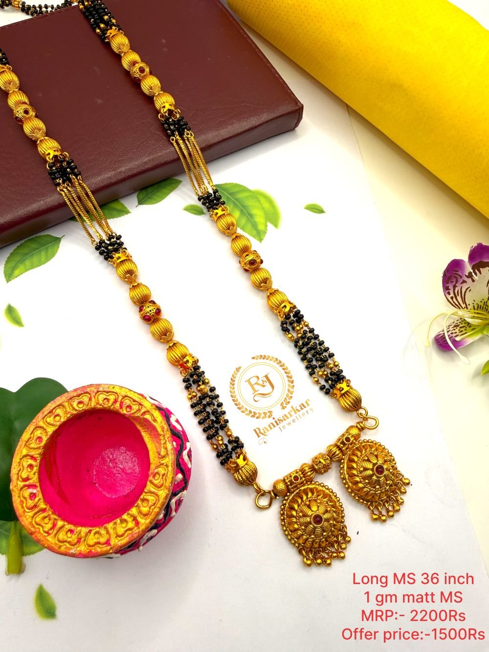 Long mangalsutra Matt finished