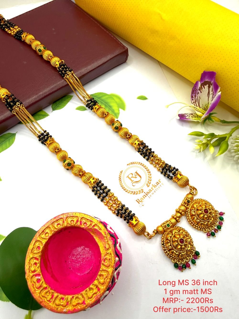 Long mangalsutra Matt finished