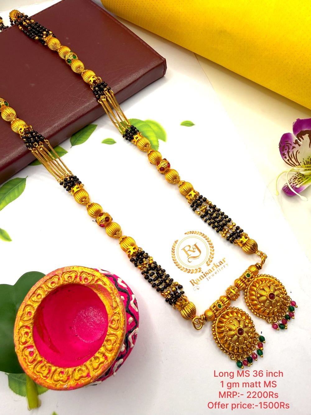 Long mangalsutra Matt finished