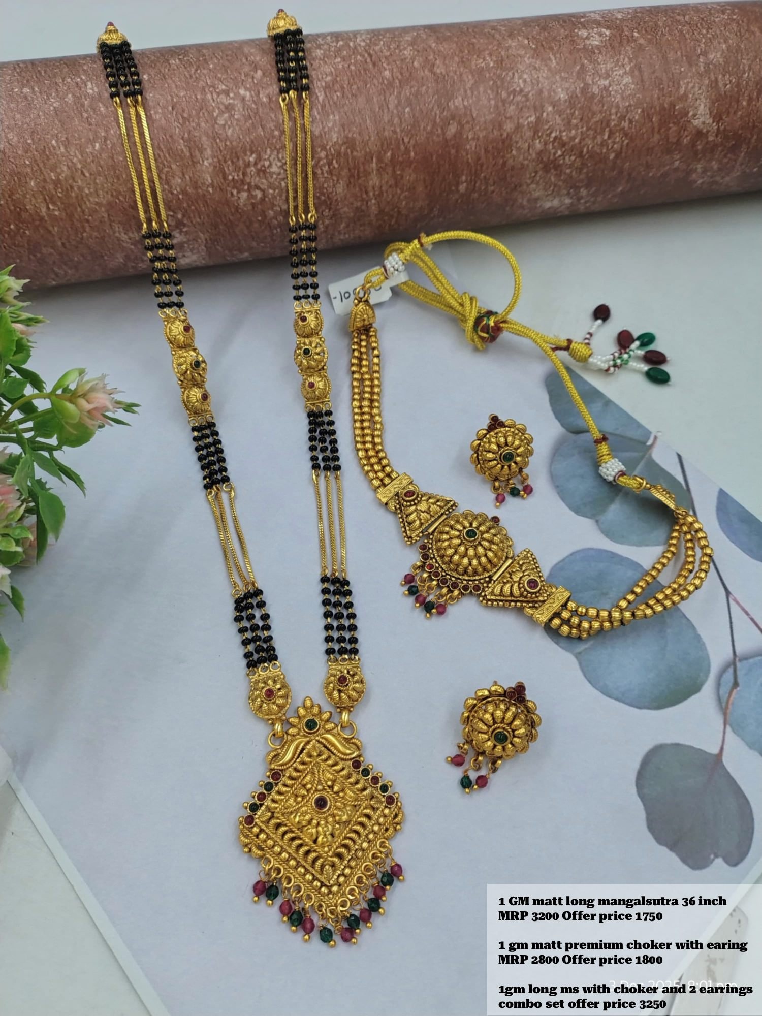 1 Grm Long mangalsutra Matt finished (LM07)