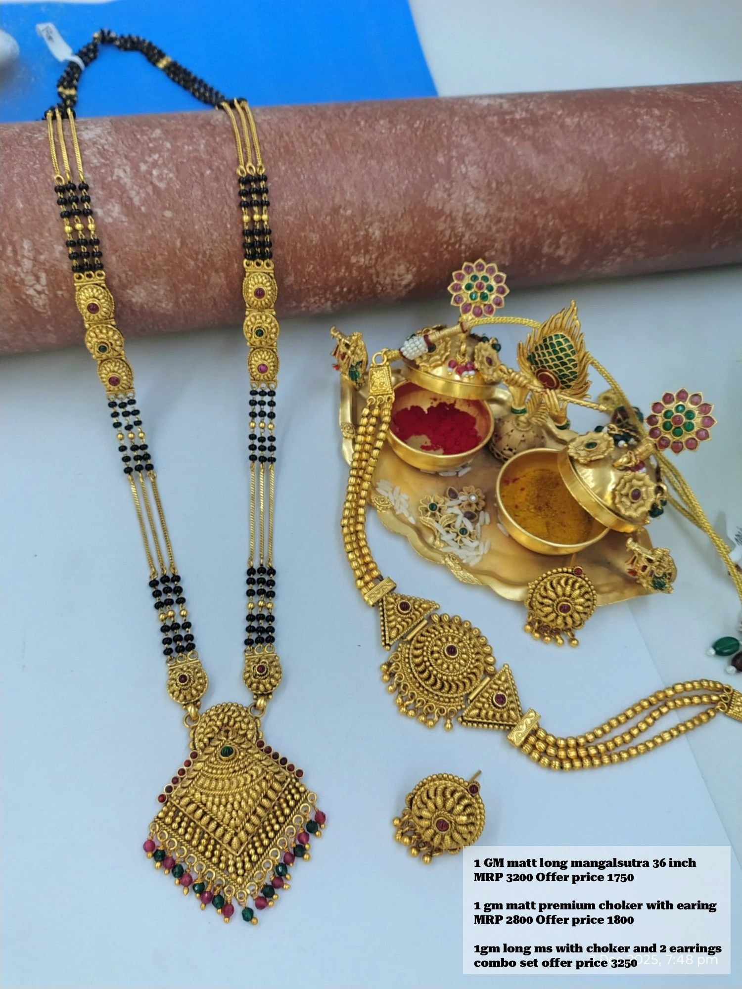 1 Grm Long mangalsutra Matt finished (LM05)