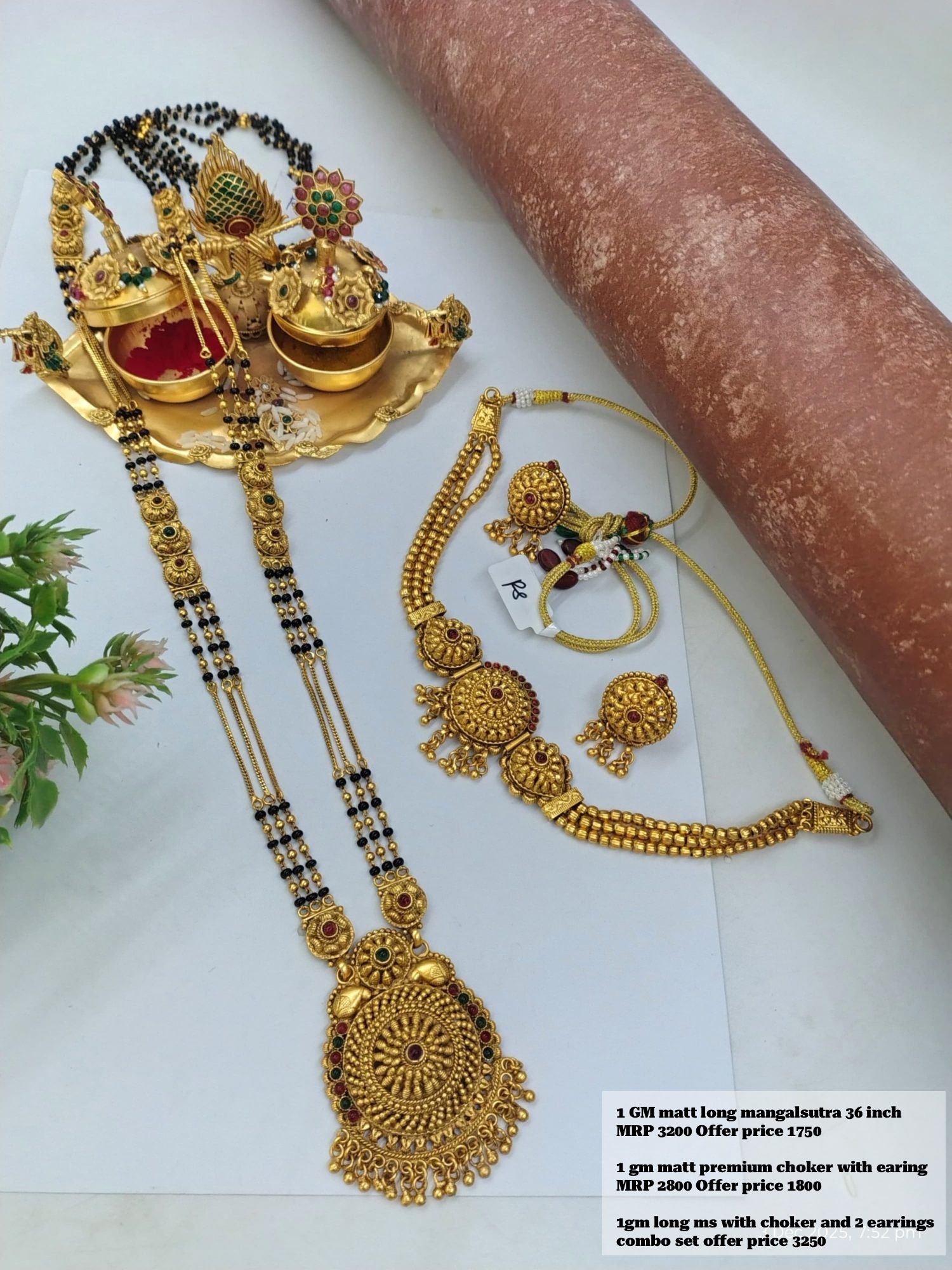 1 Grm Long mangalsutra Matt finished (LM03)