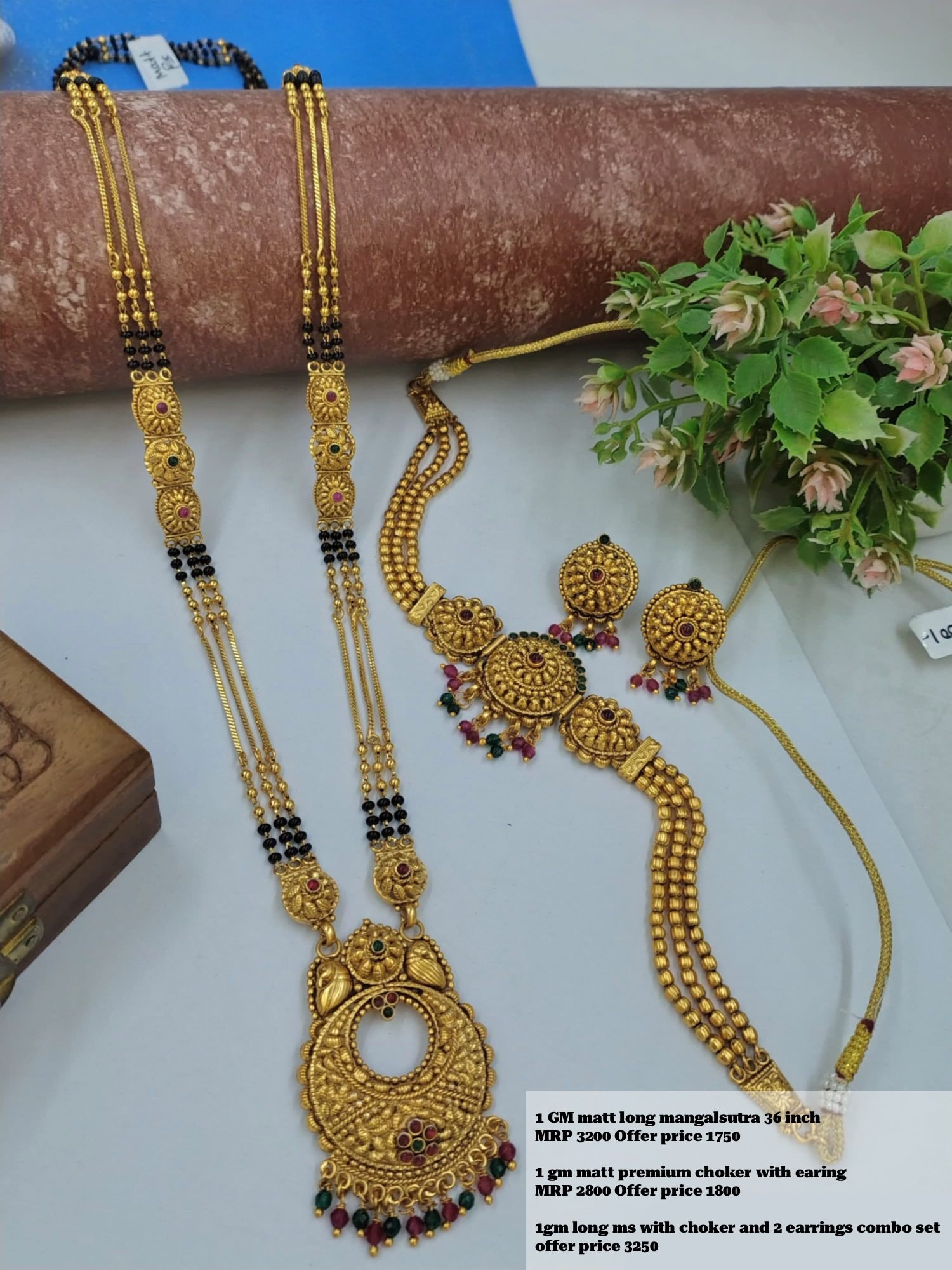 1 Grm Long mangalsutra Matt finished (LM01)