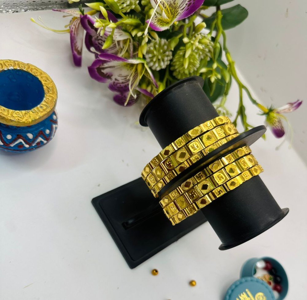 Micro Gold Plated 6 bangles set (GB03)