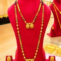 1 Grm Temple Polish Long mangalsutra Vati Combo Set (A)