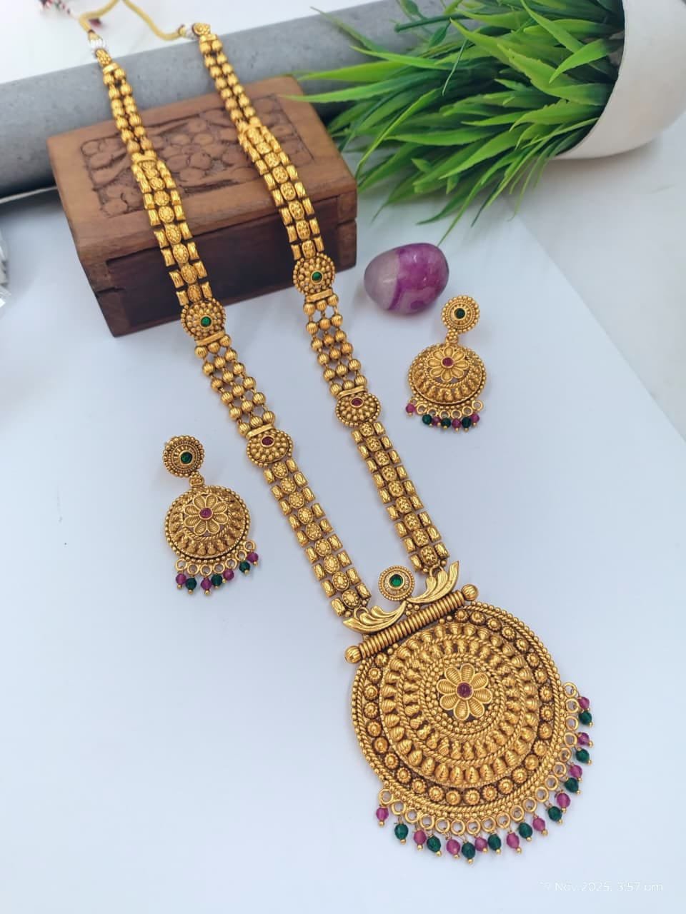 1 Grm Long mangalsutra Matt finished (LMB)