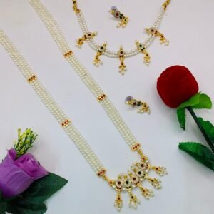 Combo Moti set Long Tanmani With Chinchpeti