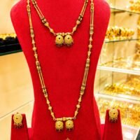 1 Grm Temple Polish Long mangalsutra Vati  Combo Set (D)